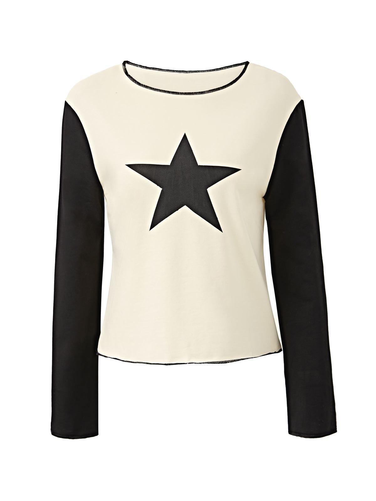 Vintage Star Print Raglan Sleeve Tee Product Image