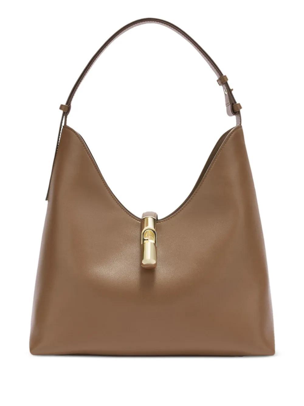 FURLA Leather Shoulder Bag In Brown Product Image