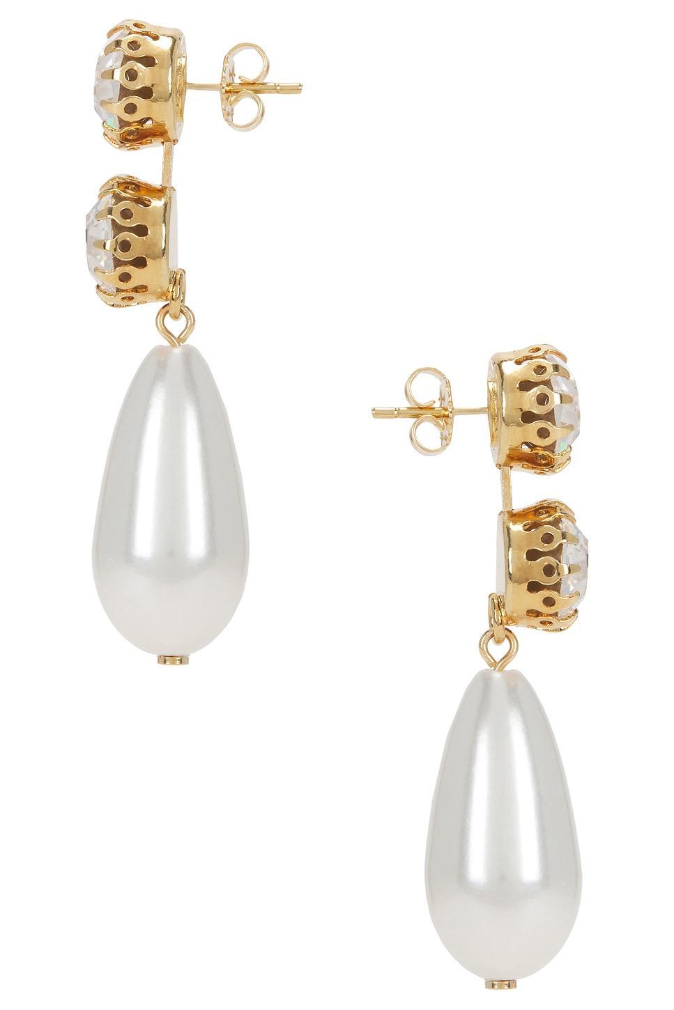 Double Round Drop Earrings Anton Heunis Product Image