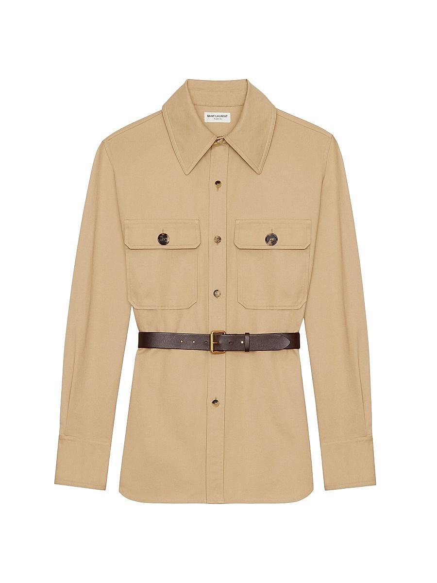 Womens Saharienne Shirt in Cotton Drill Product Image