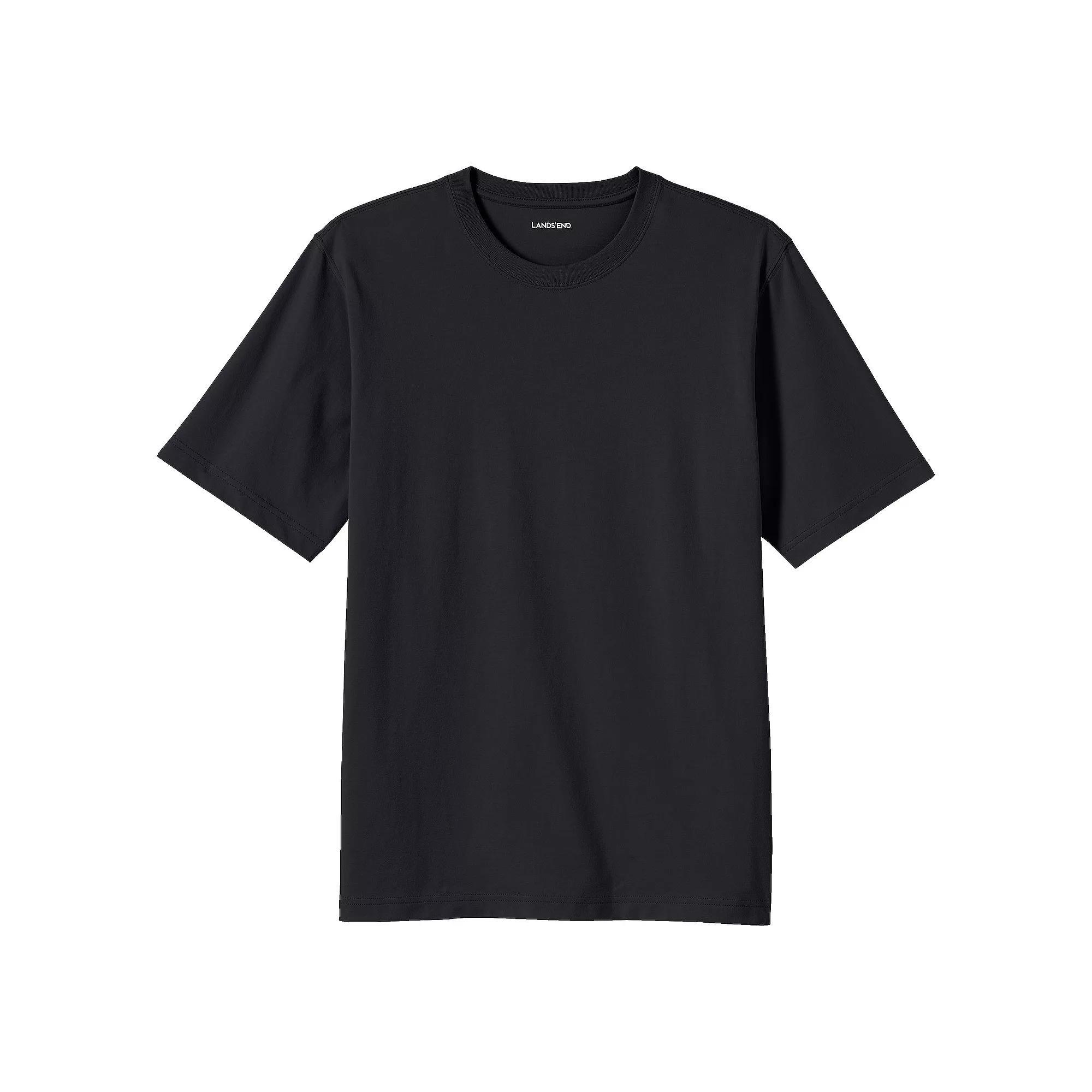 Men's Lands' End Super-T Short Sleeve T-Shirt, Size: Medium, Evening Blue Product Image
