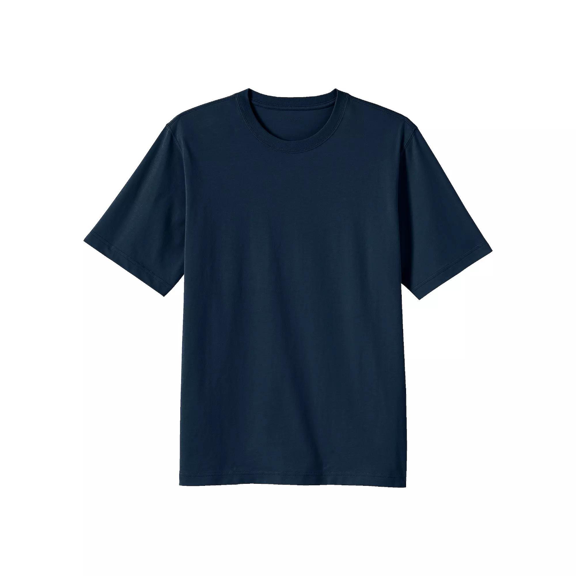 Men's Lands' End Super-T Short Sleeve T-Shirt, Size: Small, Deep Woodland Green Product Image
