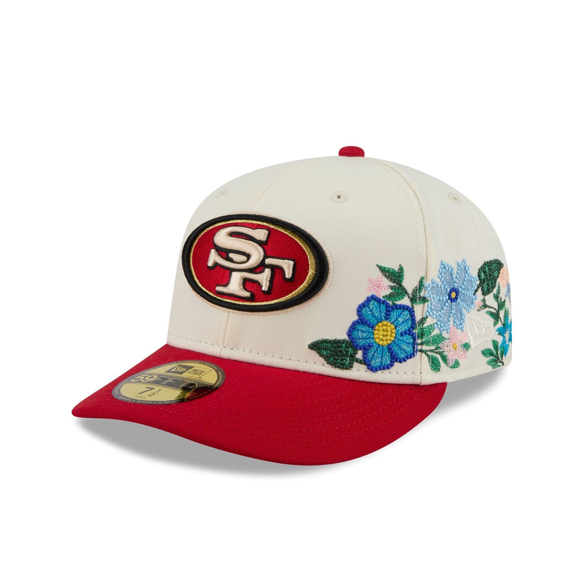 San Francisco 49ers Tonal Florals White 59FIFTY Fitted Hat Male Product Image