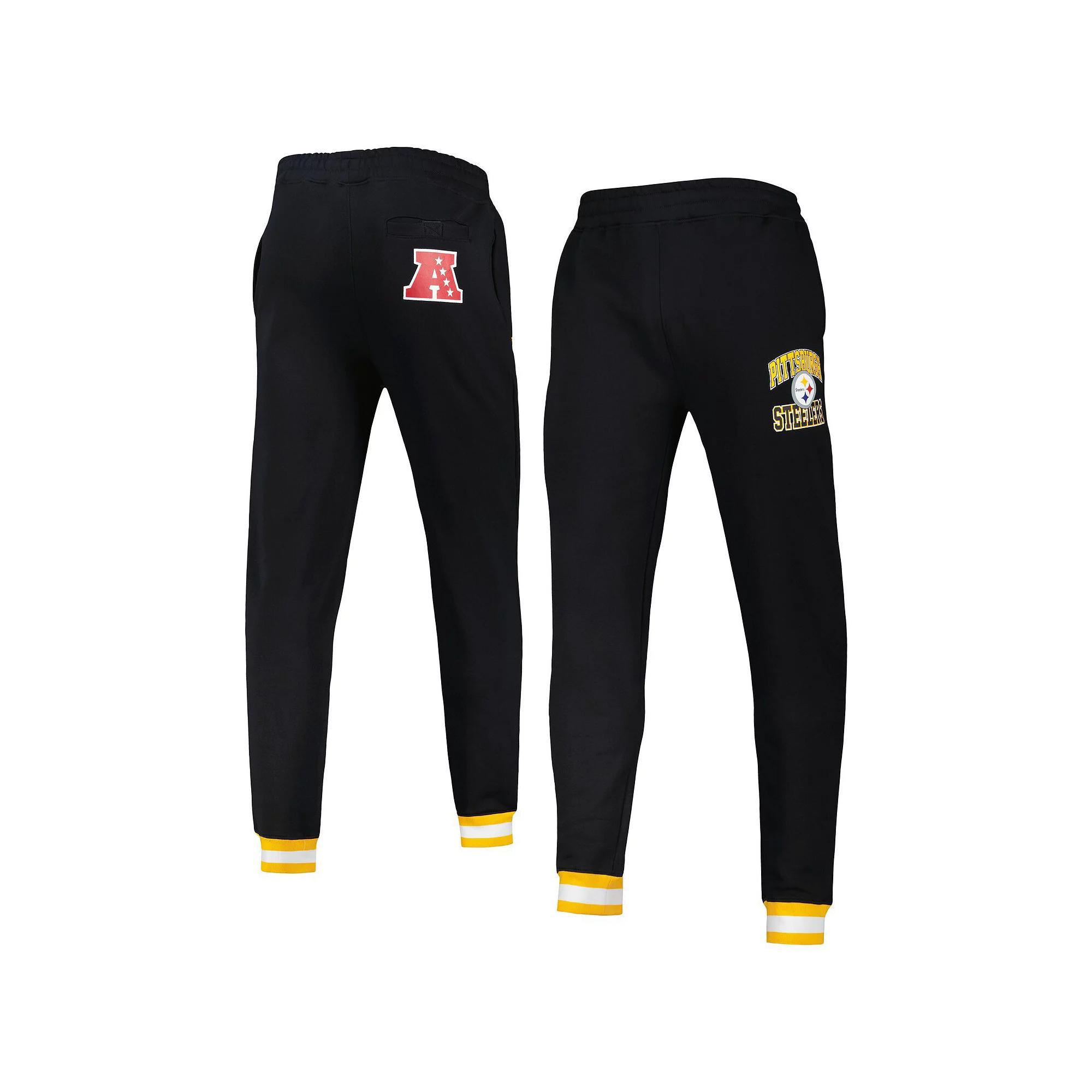 Men's Starter Black Pittsburgh Steelers Blitz Fleece Jogger Pants, Size: Medium Product Image