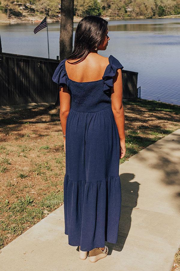 Picnic At The Park Embroidered Maxi Dress Product Image