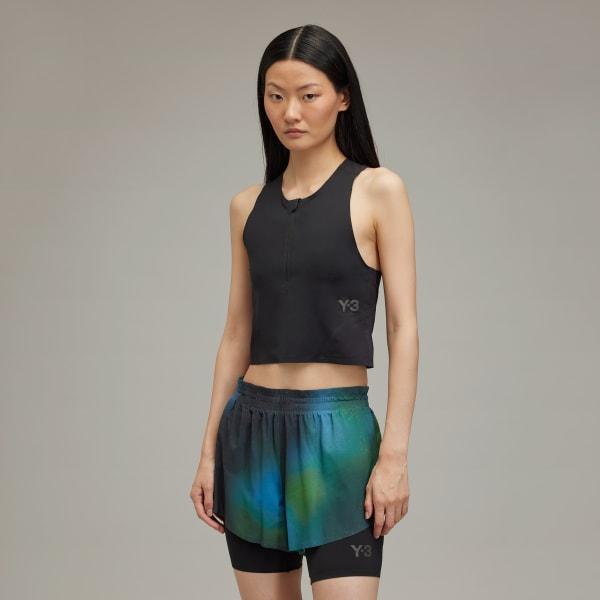 adidas Y-3 Running Fitted Top Black 2XS Womens Product Image