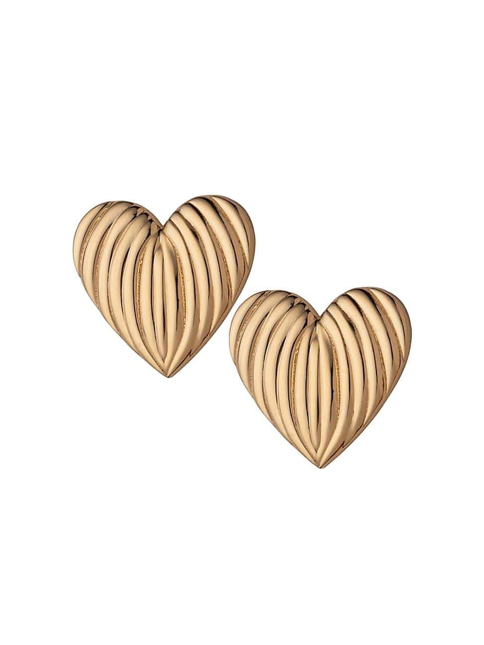 Womens Luba 18K-Gold-Plated Earrings Product Image