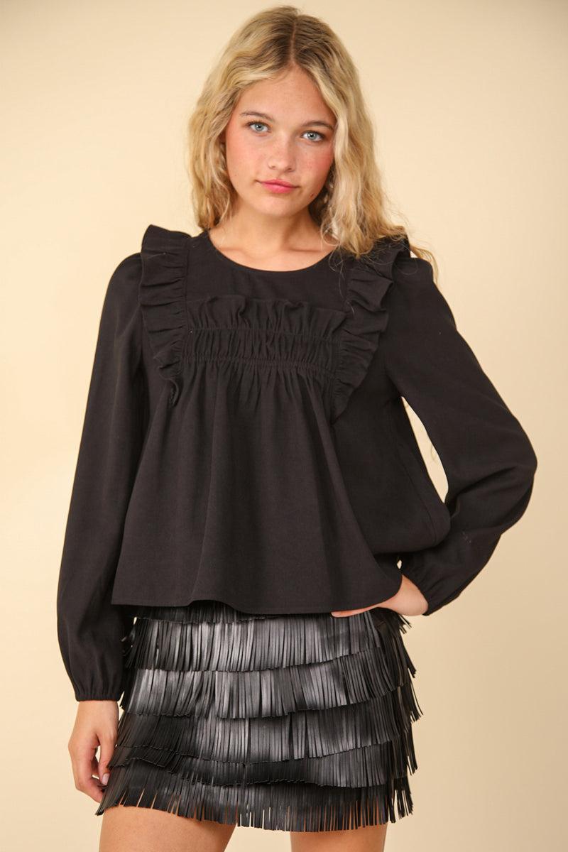 Rebecca Ruffle Blouse Product Image