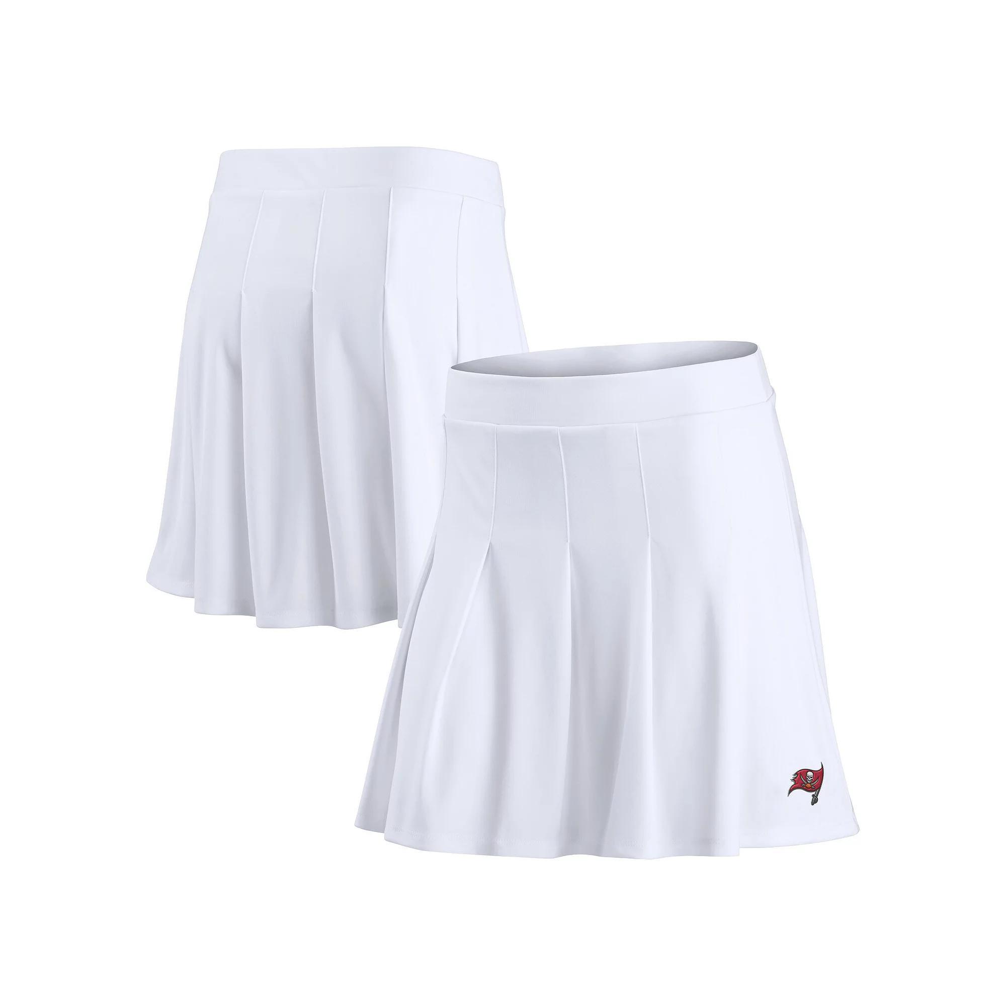 Women's Fanatics White Tampa Bay Buccaneers Primary Logo Tennis Skort, Size: XL Product Image