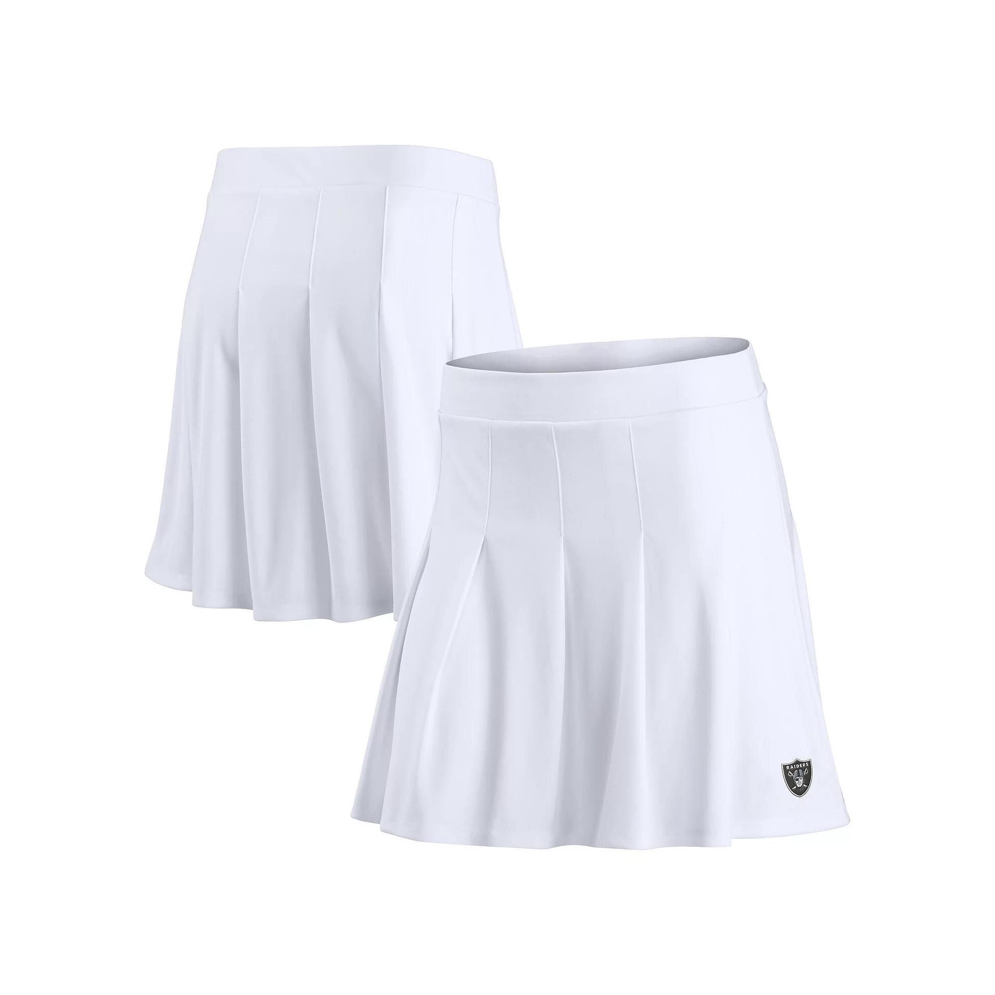 Women's Fanatics White Las Vegas Raiders Primary Logo Tennis Skort, Size: Small, Lvr White Product Image