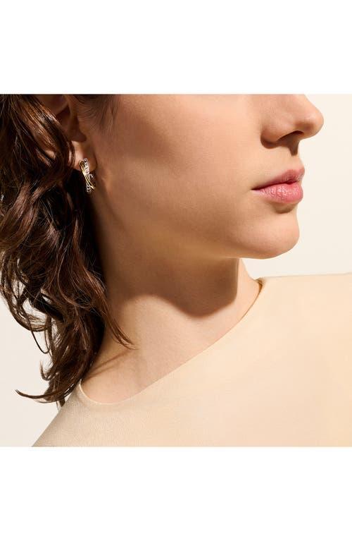 JOHN HARDY 14k Yellow Gold & Sterling Silver Jh Essentials Crossover Earrings In Silver/gold Product Image