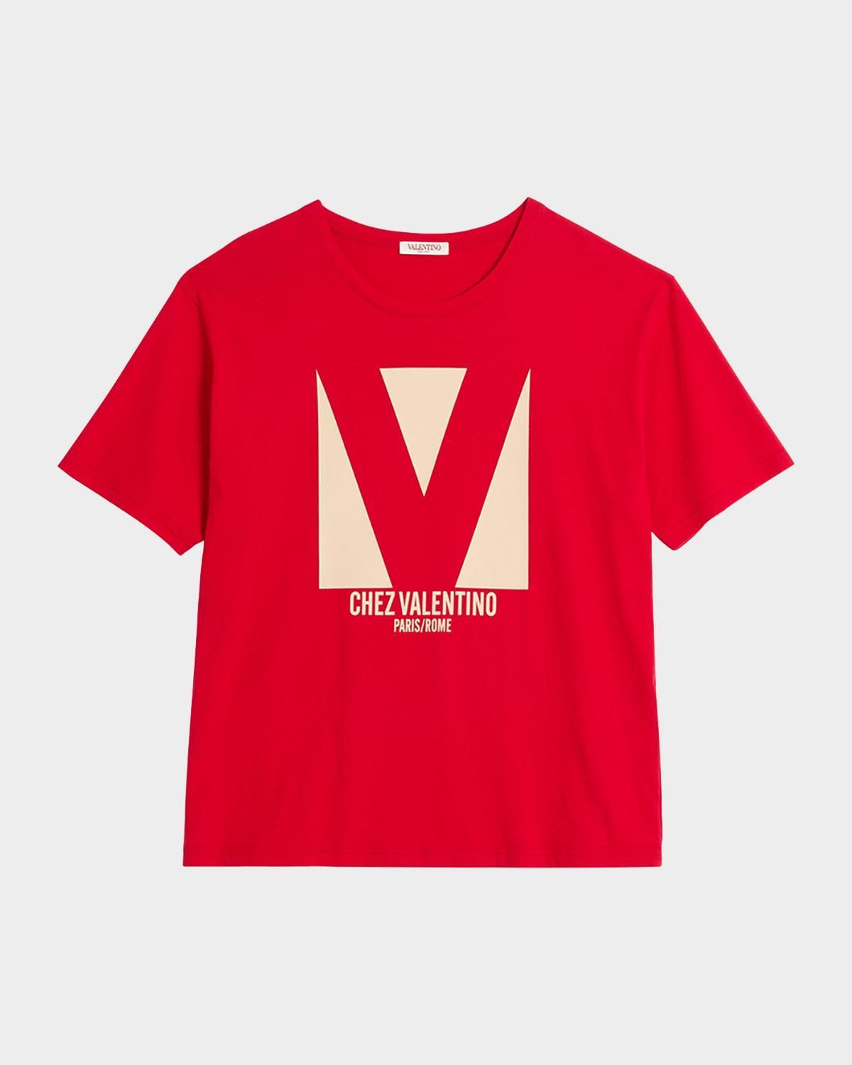 VALENTINO T-shirt Logo In Red Product Image