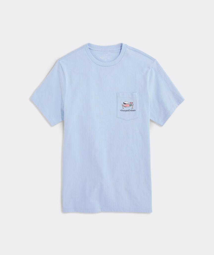 Spring Break Hammock Whale Short-Sleeve Pocket Tee Product Image