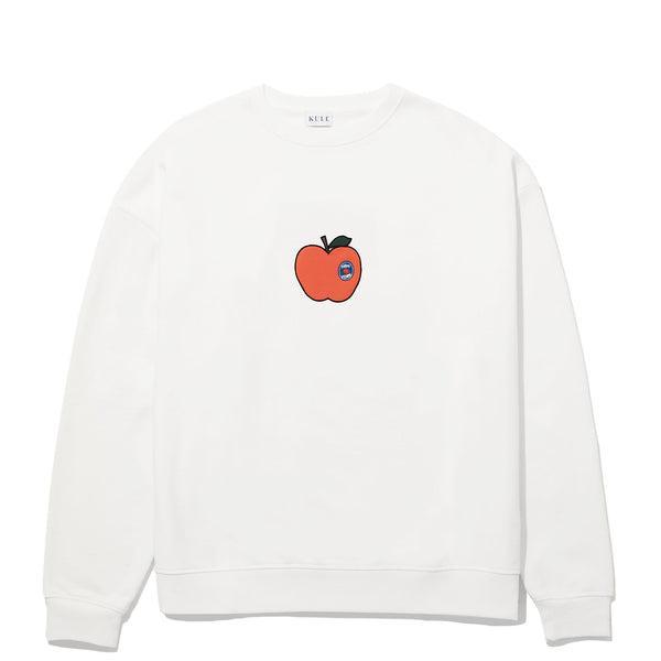 The Oversized Big Apple Sweatshirt - Cream Product Image