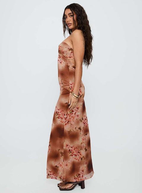 Saye Halter Twist Maxi Dress Multi Product Image