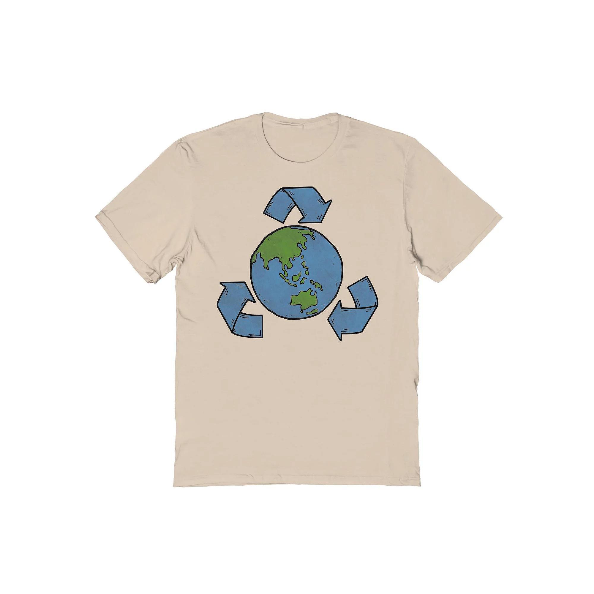 Mens Recycle The Earth Graphic Tee Brown Product Image