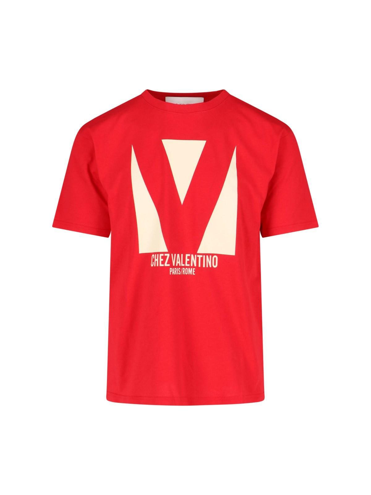 VALENTINO T-shirt Logo In Red Product Image