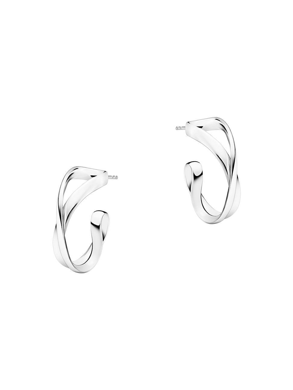Georg Jensen Sterling Silver Infinity Hoop Earrings Product Image