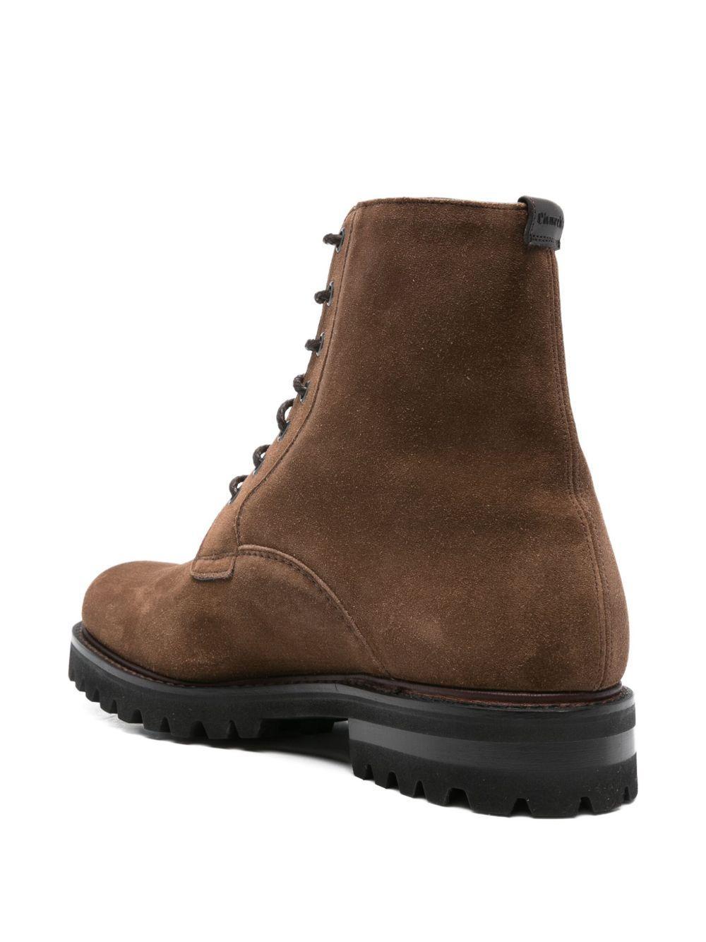 lace-up suede boots Product Image