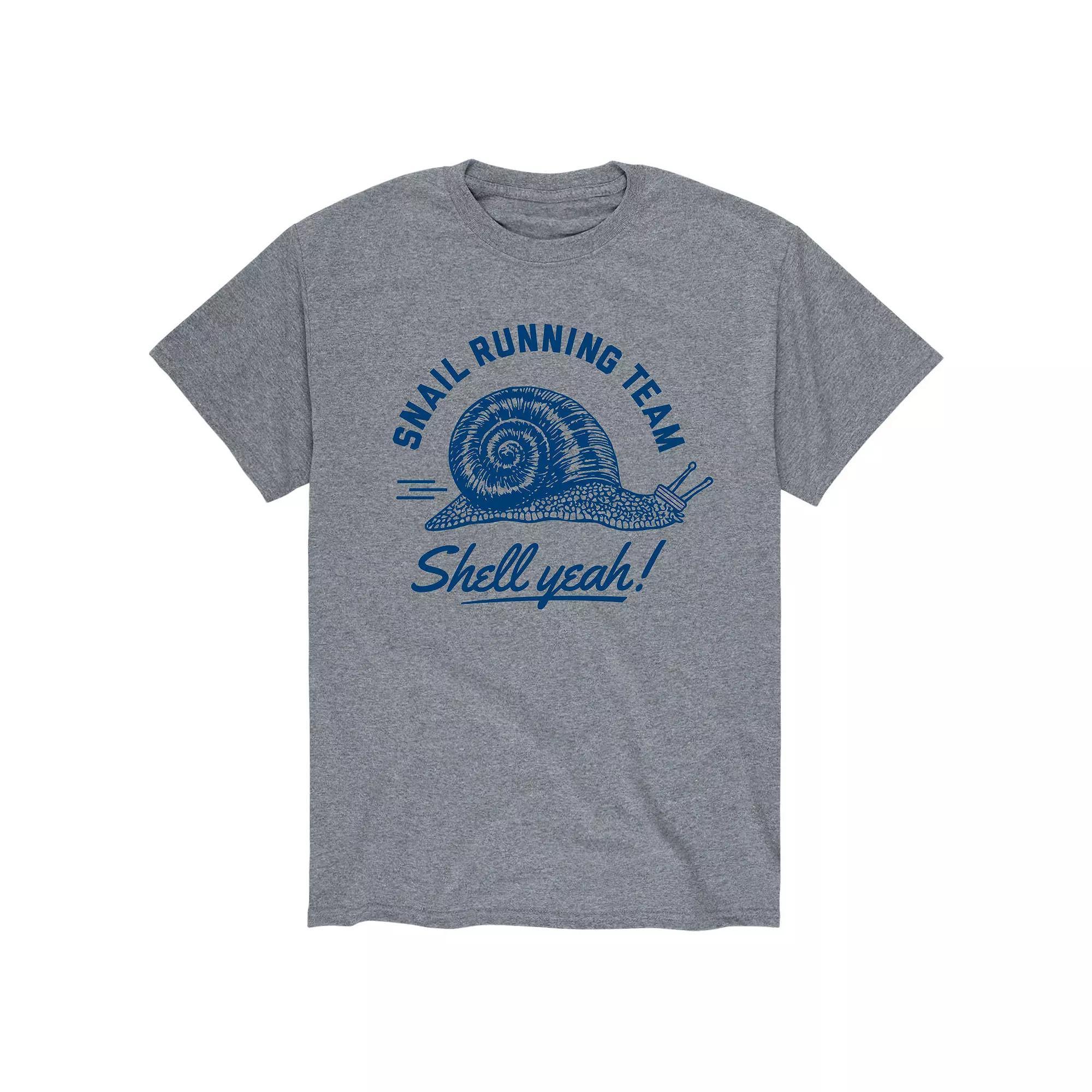 Mens Snail running Team Tee Athletic Grey Product Image