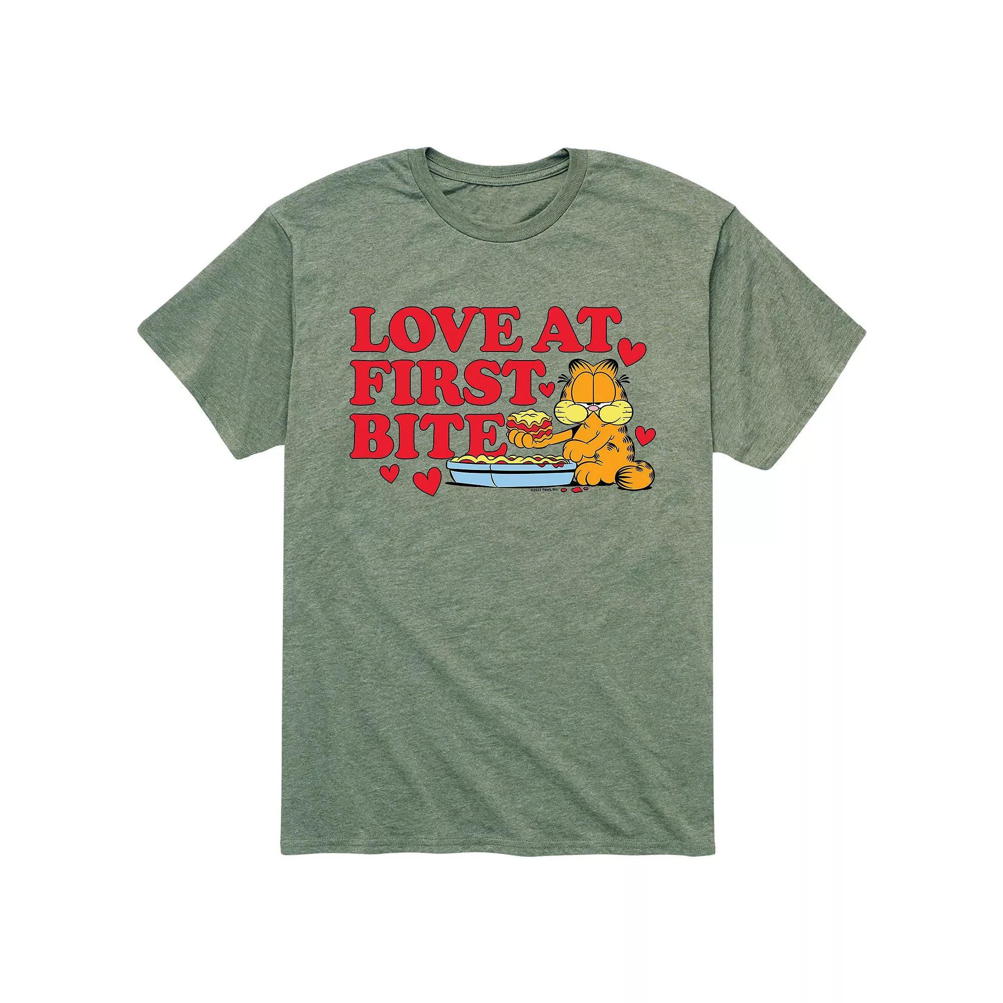 Mens Garfield Love At First Bite Tee Product Image