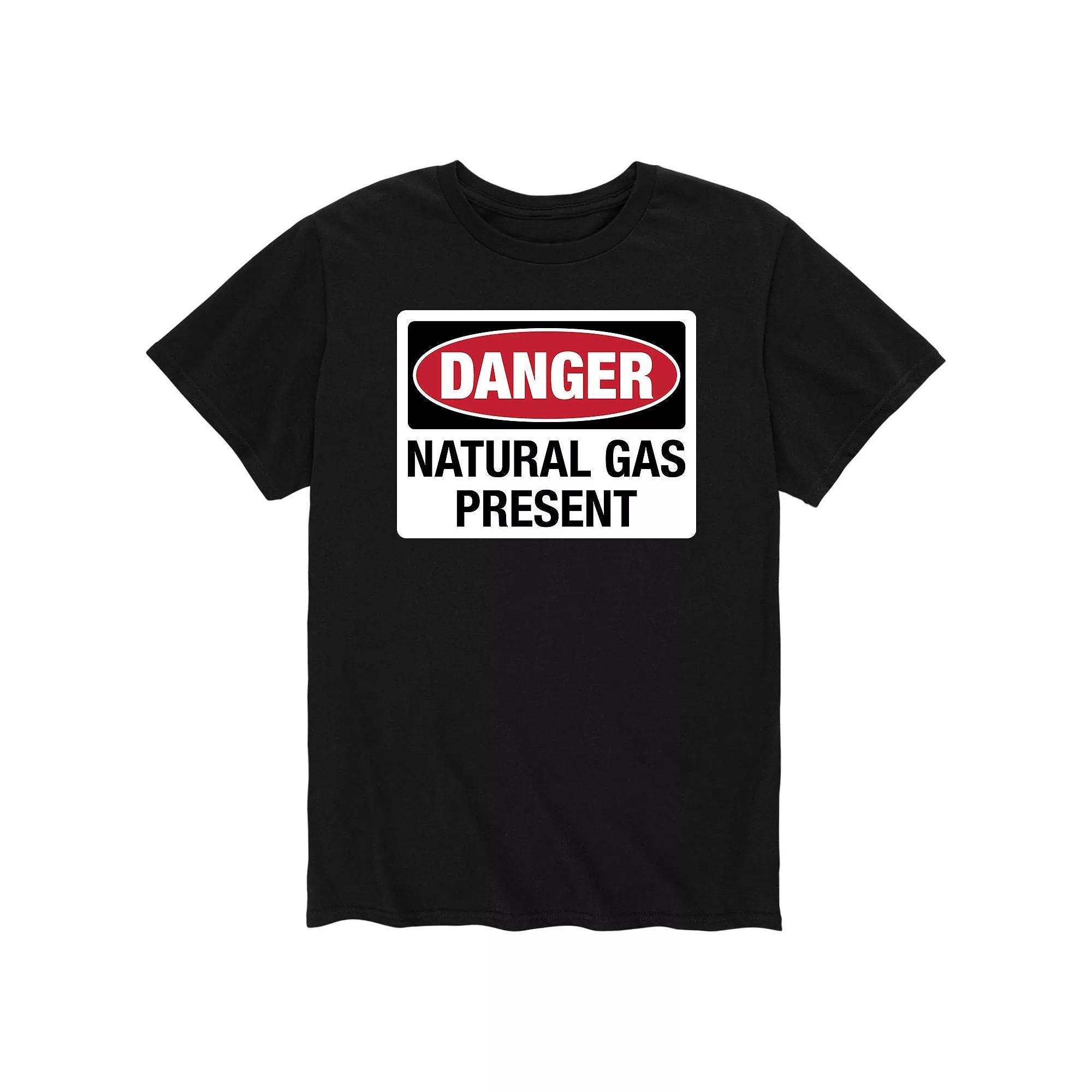 Mens Danger Natural Gas Present Tee Product Image