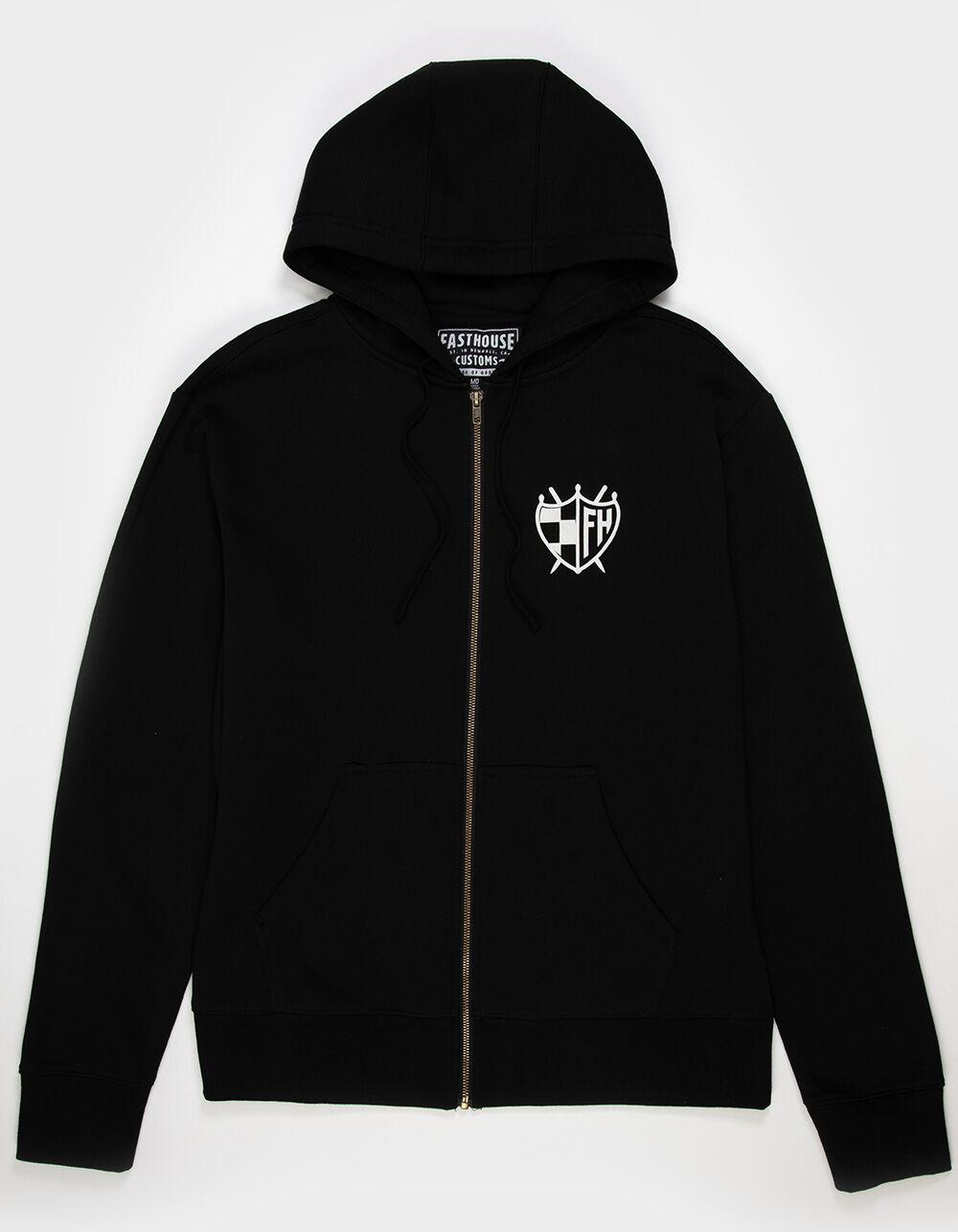 FASTHOUSE Mod Mens Zip-Up Hoodie - BLACK Product Image