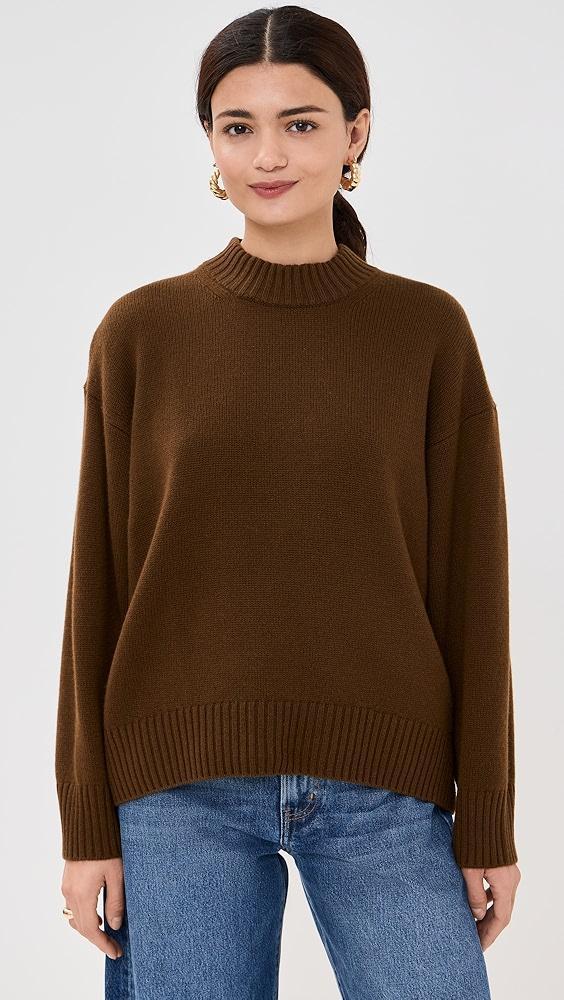 FRAME Oversized Cashmere Crew Pullover | Shopbop Product Image