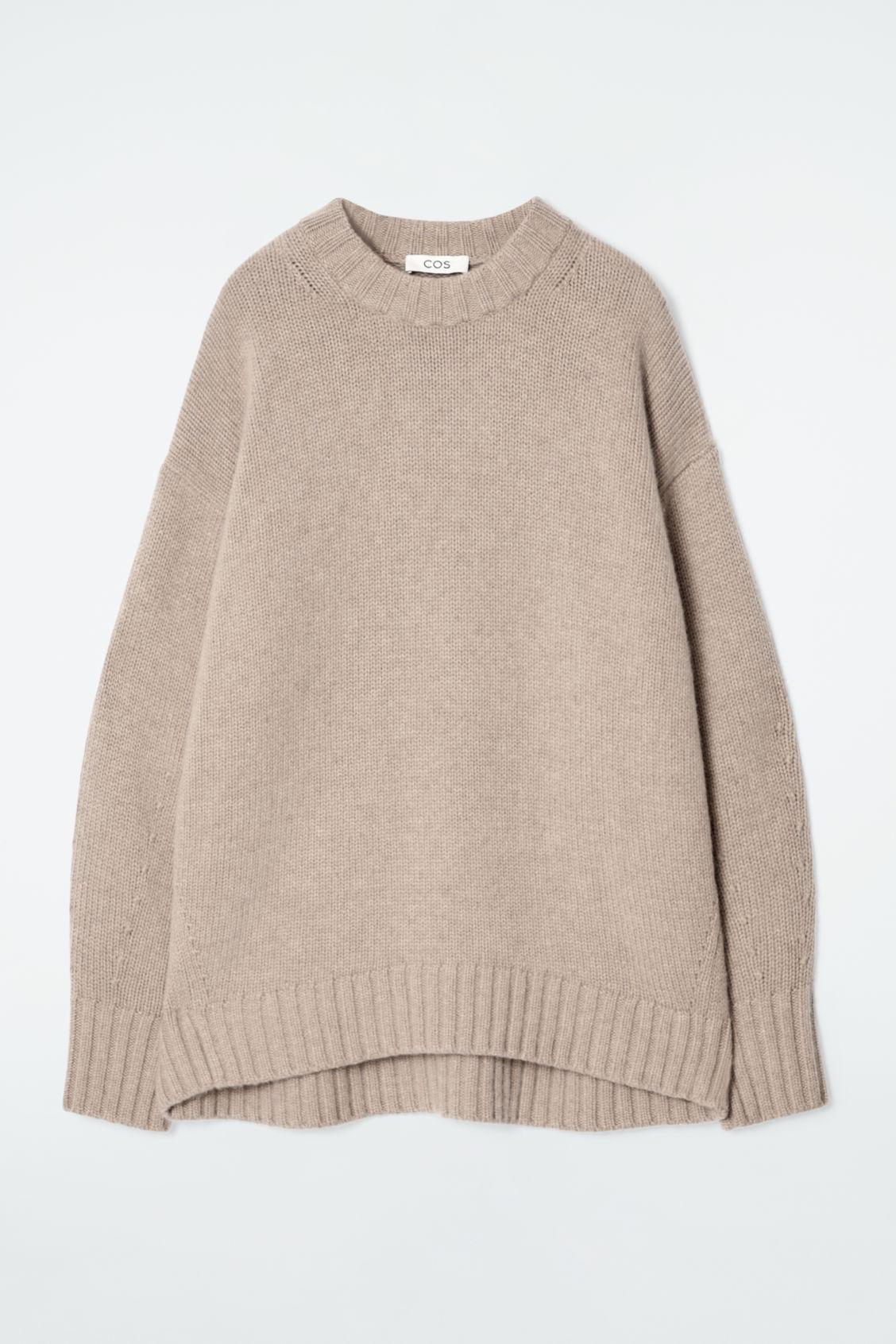 CHUNKY PURE CASHMERE CREW-NECK SWEATER Product Image