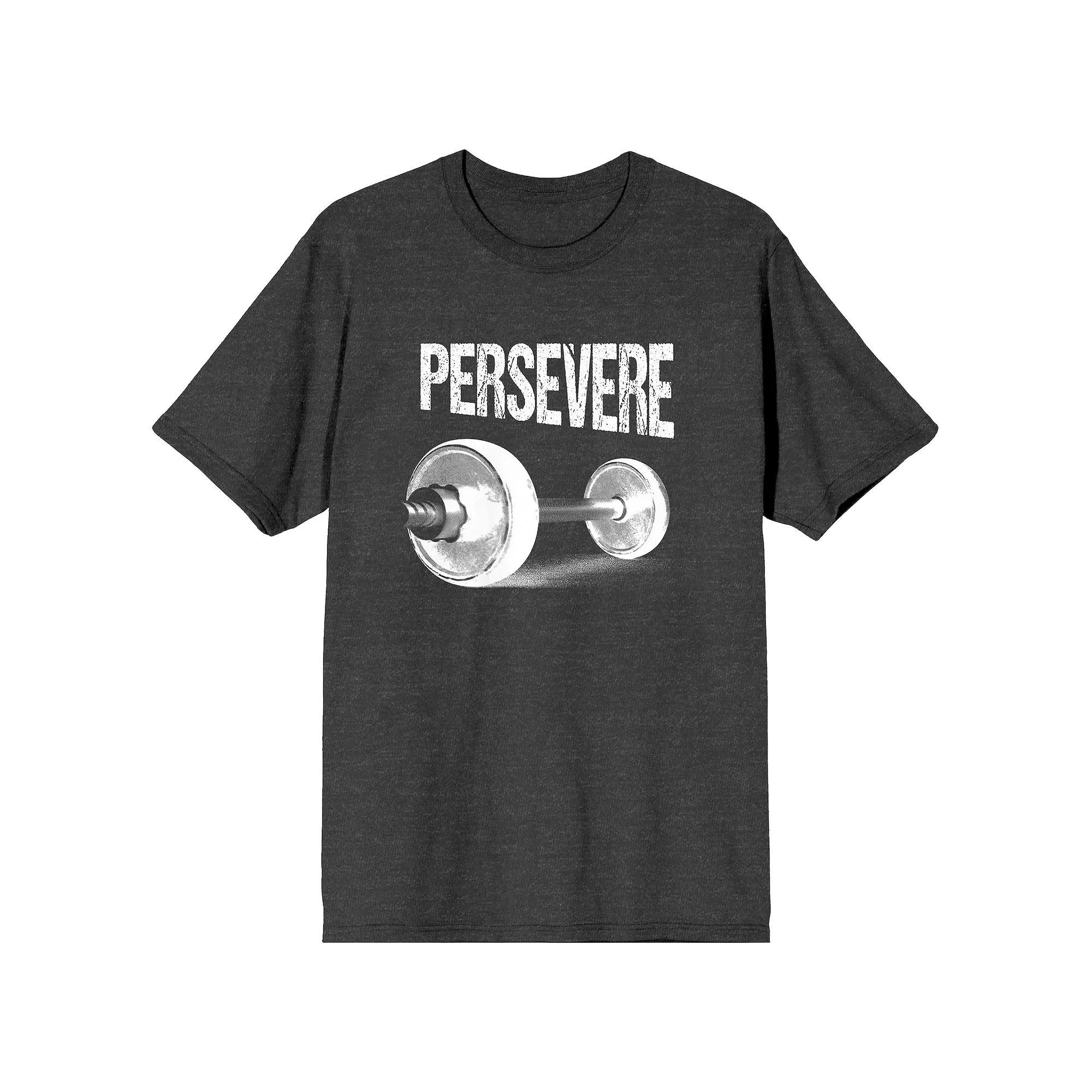Men's Gym Culture Persevere Tee, Size: Small, Black Product Image