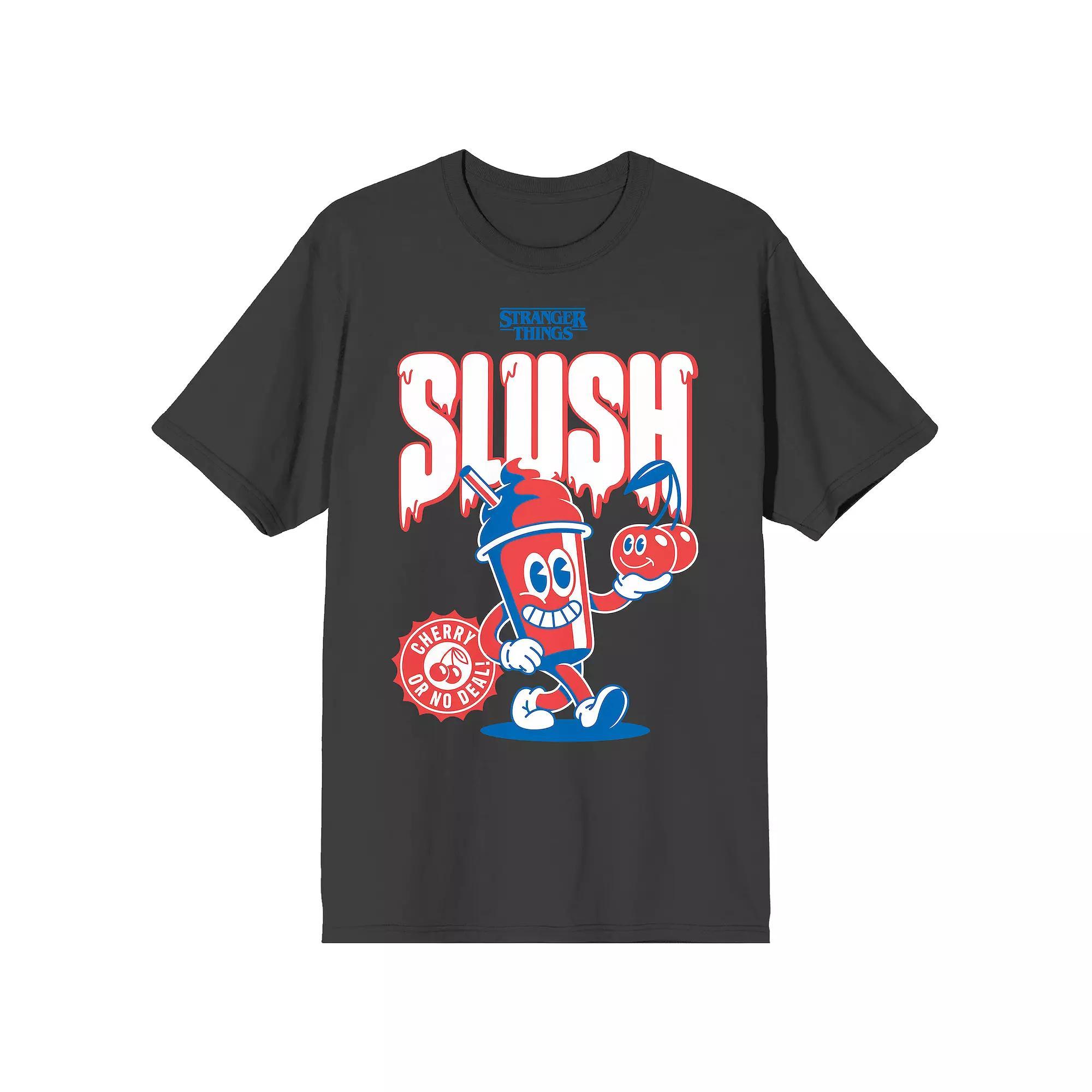 Men's Stranger Things Cherry Slush Graphic Tee, Size: Large, Gray Product Image