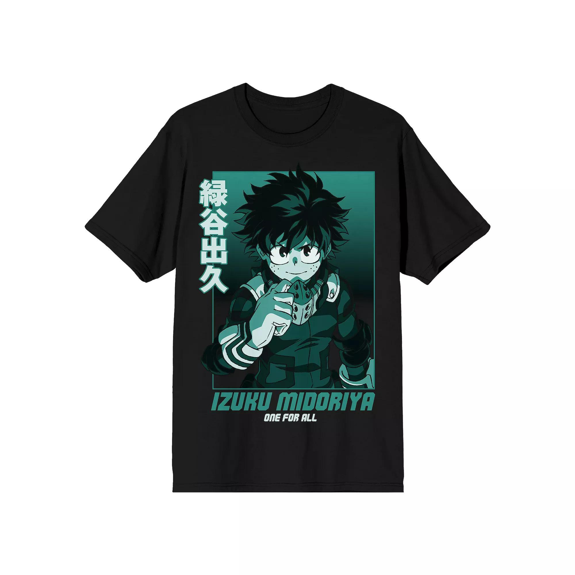 Men's My Hero Academia Izuku Tee, Size: Large, Black Product Image