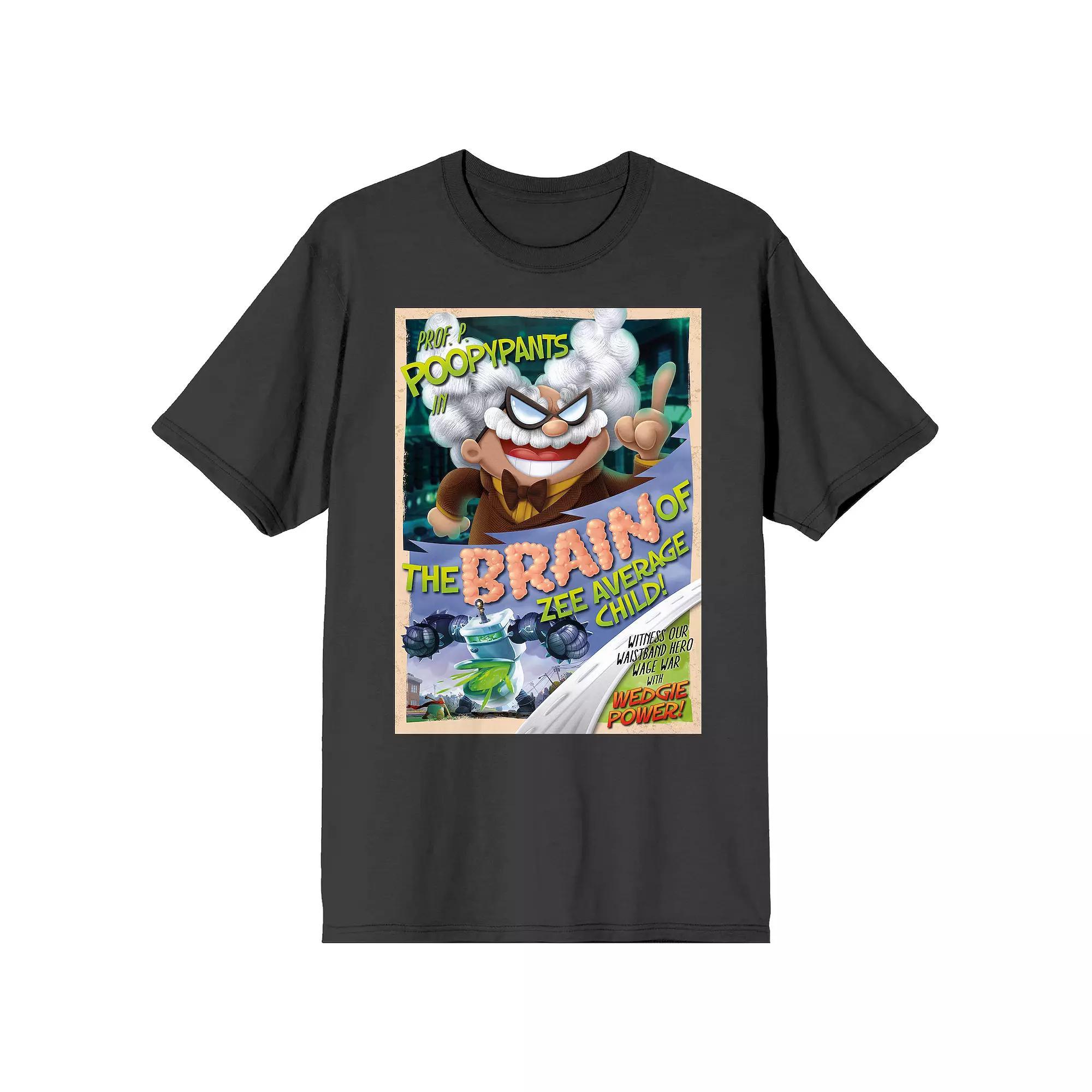 Men's Captain Underpants Professor Graphic Tee, Size: XXL, Gray Product Image