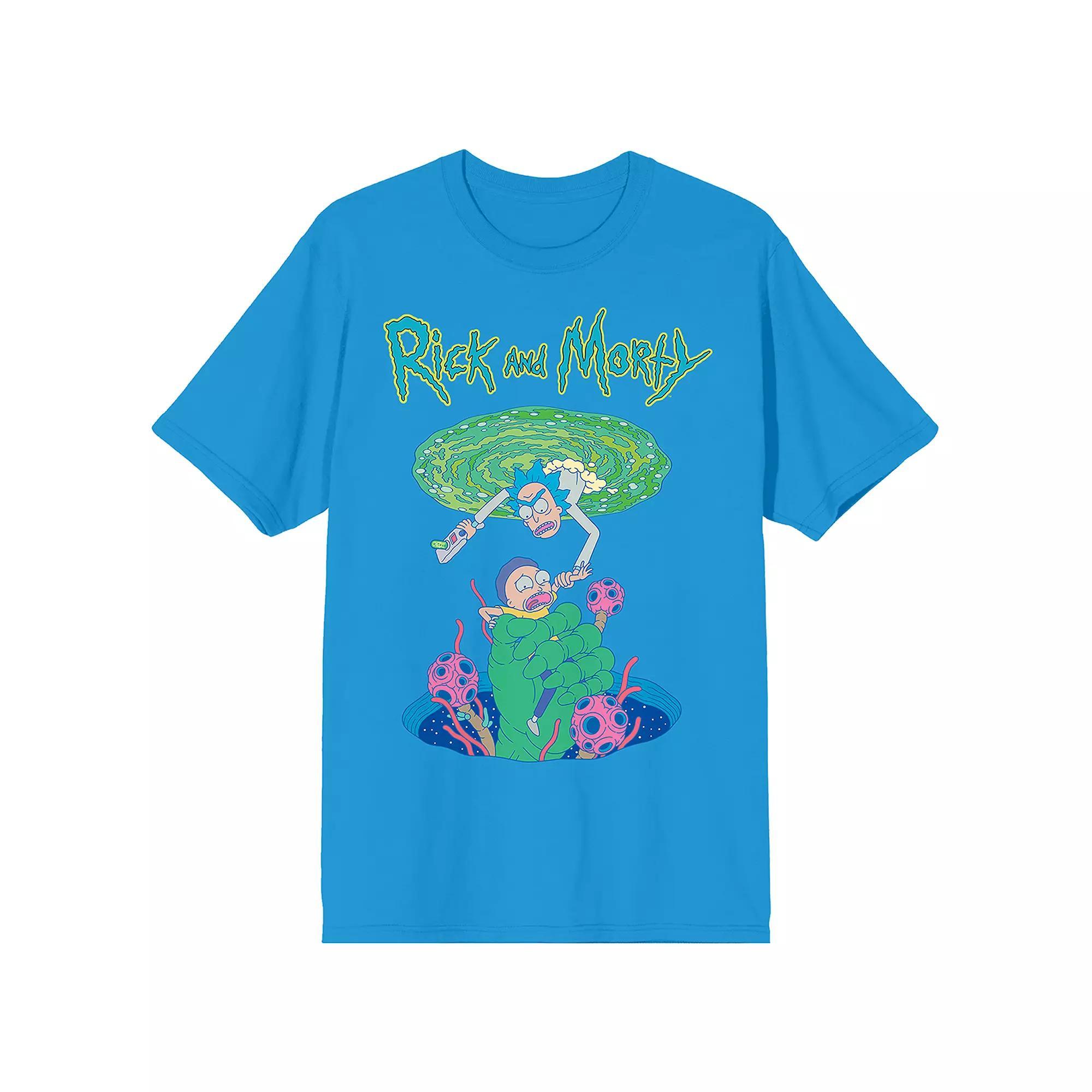 Mens Rick & Morty Portal Rescue Short Sleeve Graphic T-Shirt Product Image