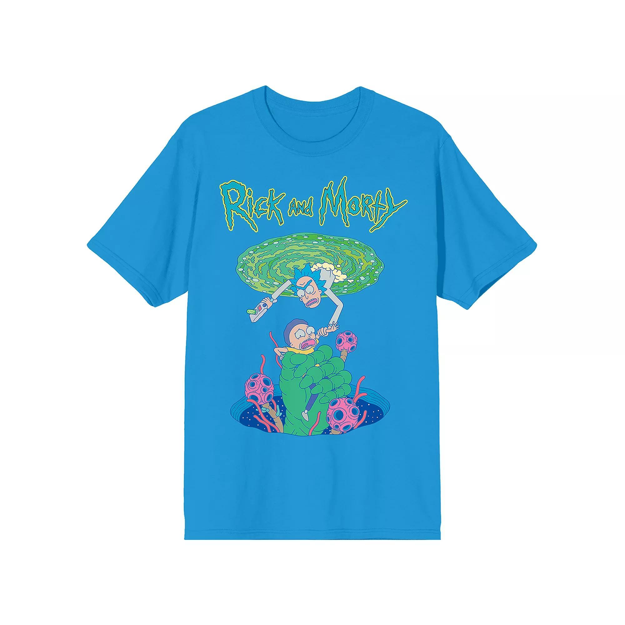 Mens Rick & Morty Portal Rescue Short Sleeve Graphic T-Shirt Product Image