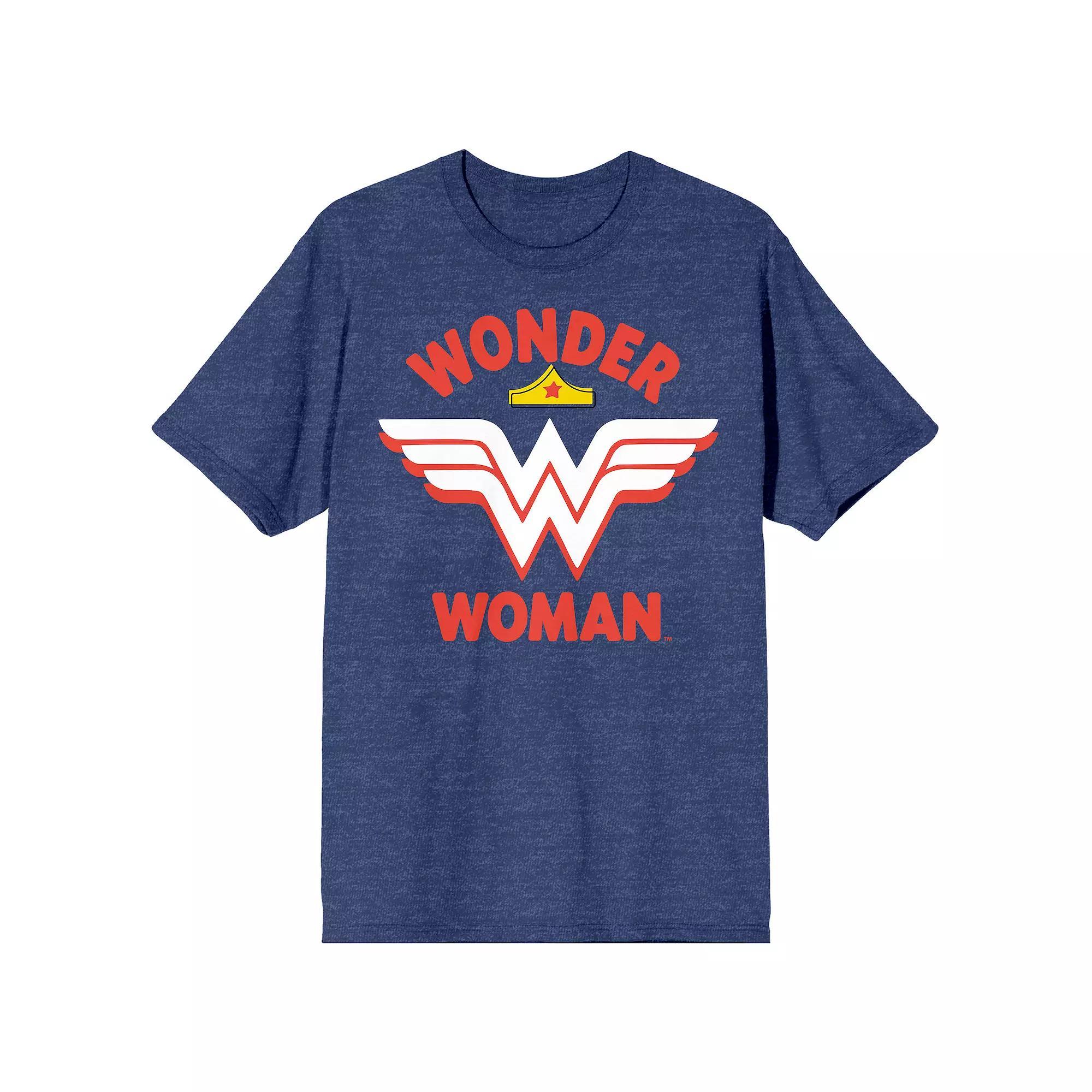 Juniors' DC Comics: Wonder Woman Graphic Tee, Girl's, Size: Large, Blue Product Image