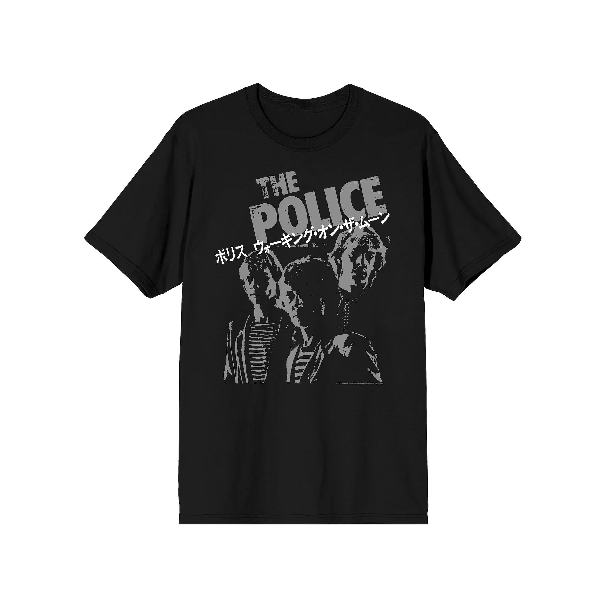 Men's The Police Japanese Graphic Tee, Size: XL, Black Product Image