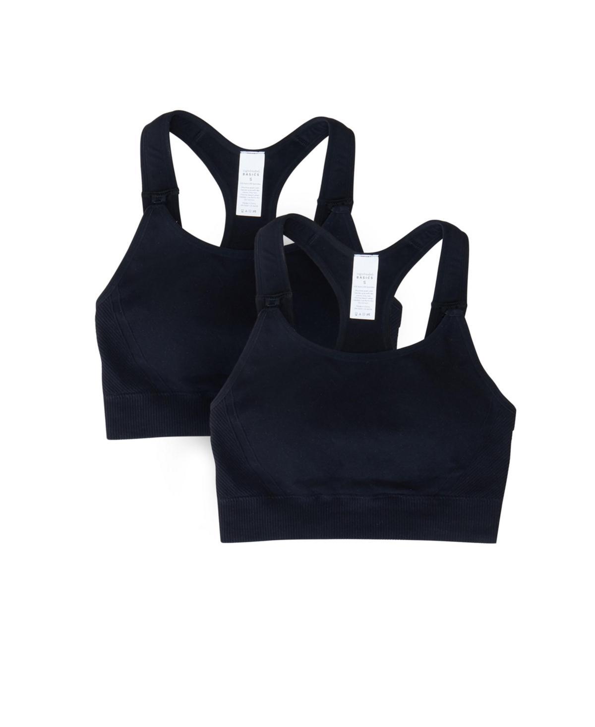 Ingrid & Isabel Seamless Nursing Sports Bra, Pack of 2 Product Image