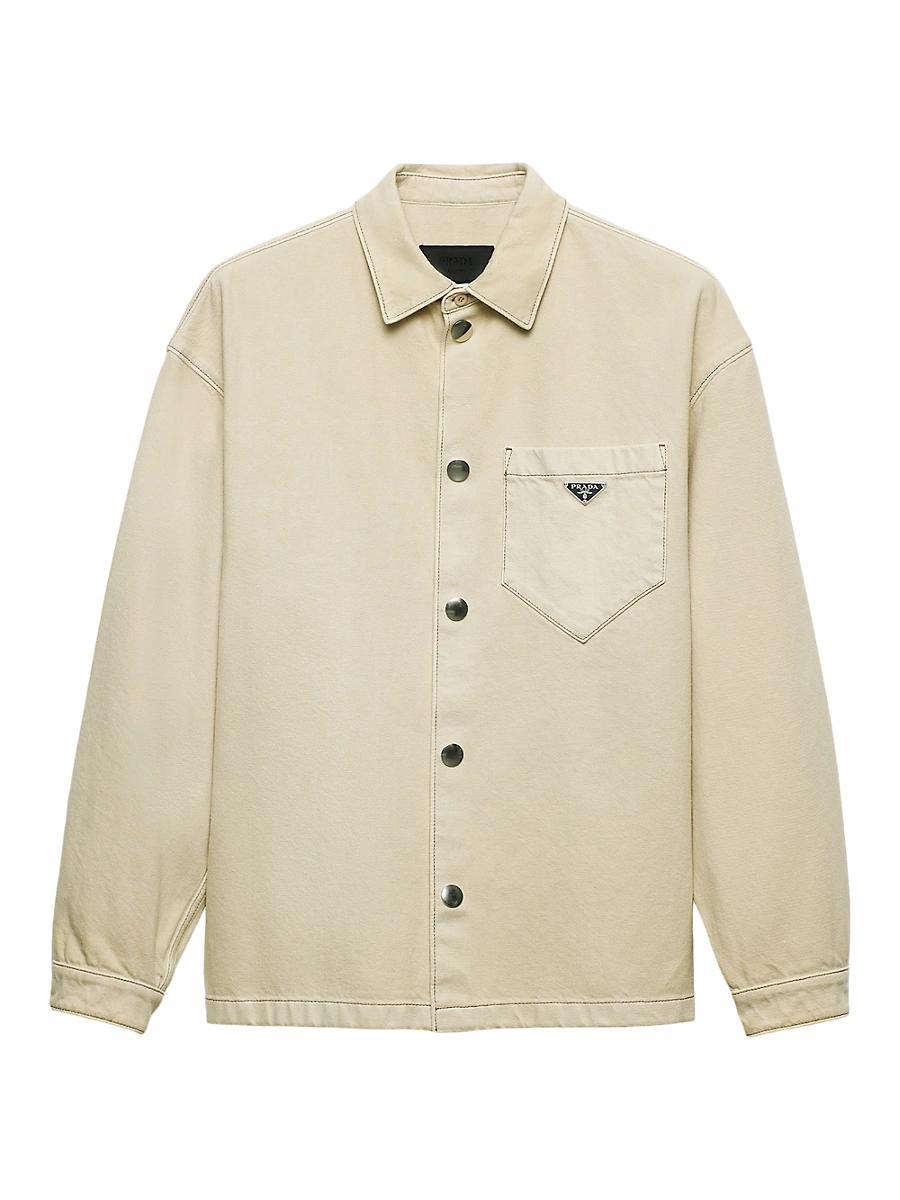 Mens Worn Bull Denim Shirt Product Image