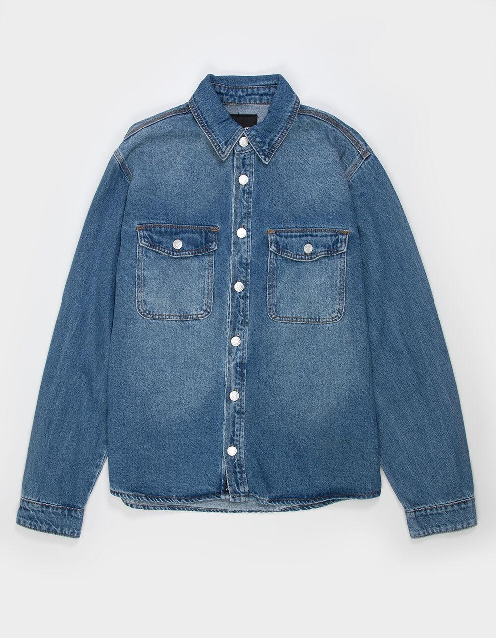 RSQ Mens Denim Overshirt - BLACK Product Image