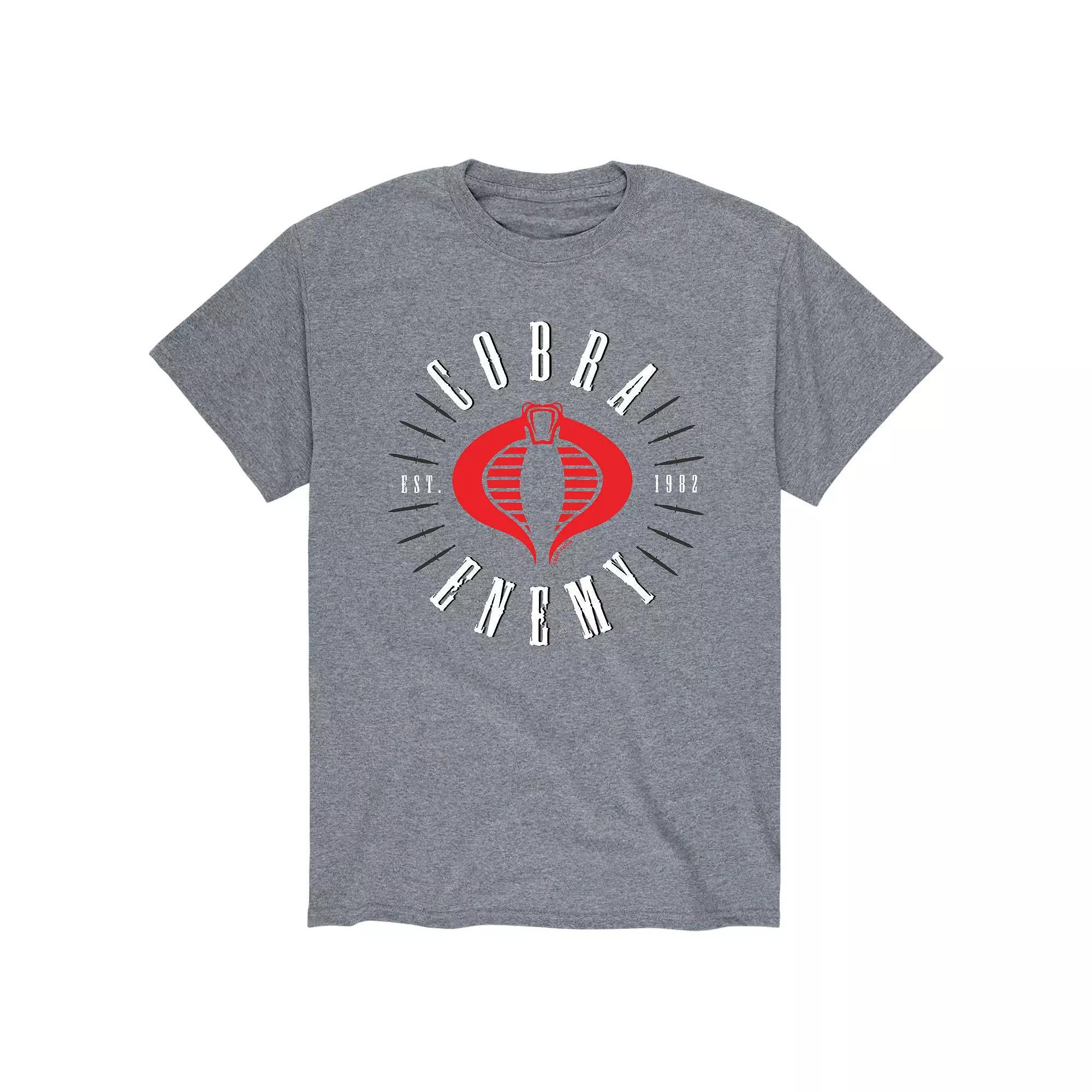 Mens GI Joe Cobra Enemy Badge Tee Athletic Grey Product Image