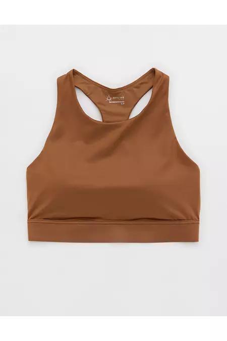 OFFLINE By Aerie Goals Gloss High Neck Sports Bra Women's Product Image