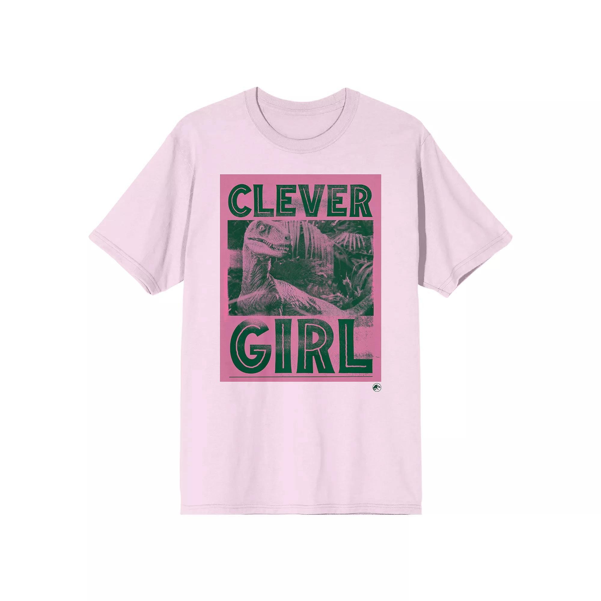 Men's Jurassic Park Clever Girl Graphic Tee, Size: Small, Pink Product Image