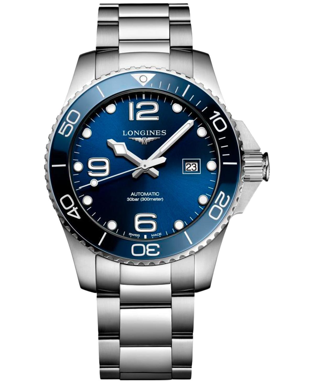 Longines Mens Hydroconquest Automatic Stainless Steel Bracelet Watch Product Image
