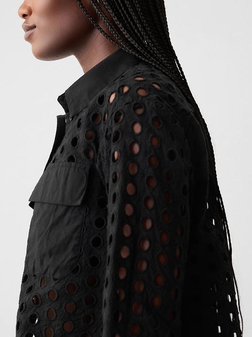 Organic Cotton Poplin Cropped Shirt Product Image