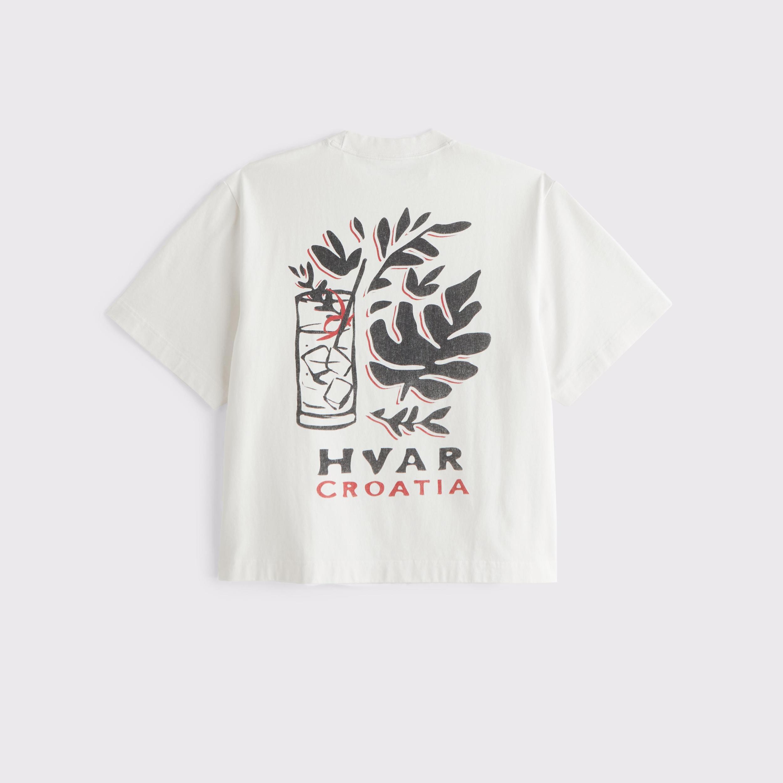Premium Heavyweight Cropped Graphic Tee Product Image