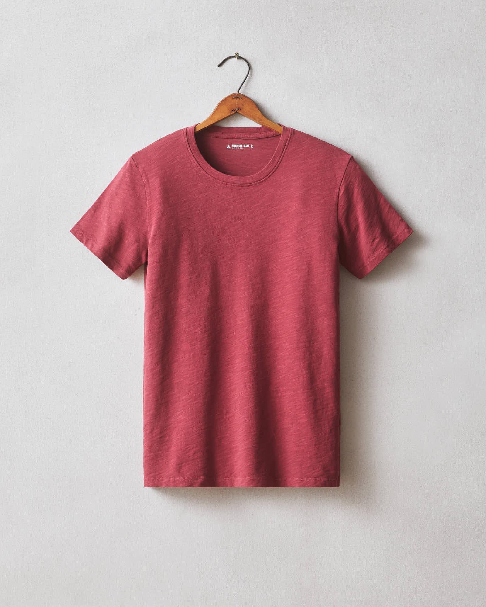 Premium Slub Crew Tee - Tibetan Red Product Image