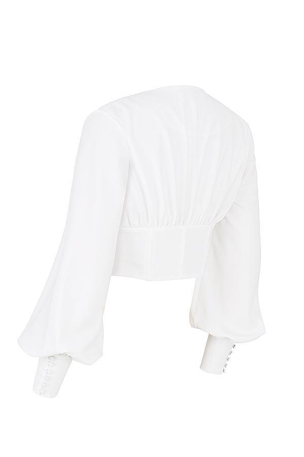 Mirabelle  white lace up corset - sale Product Image
