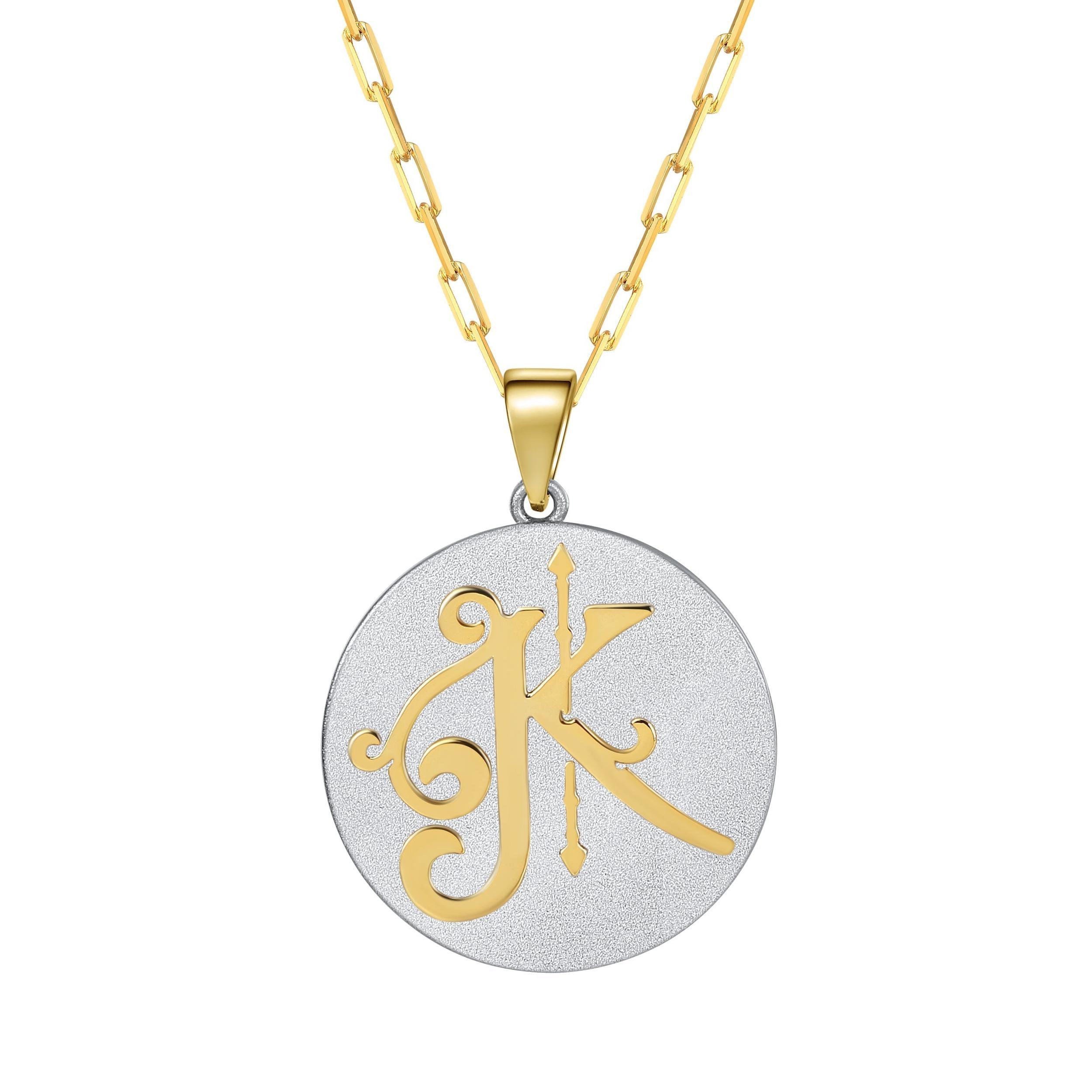 Saints & Saviors Fancy Initial K Pendant Necklace Product Image