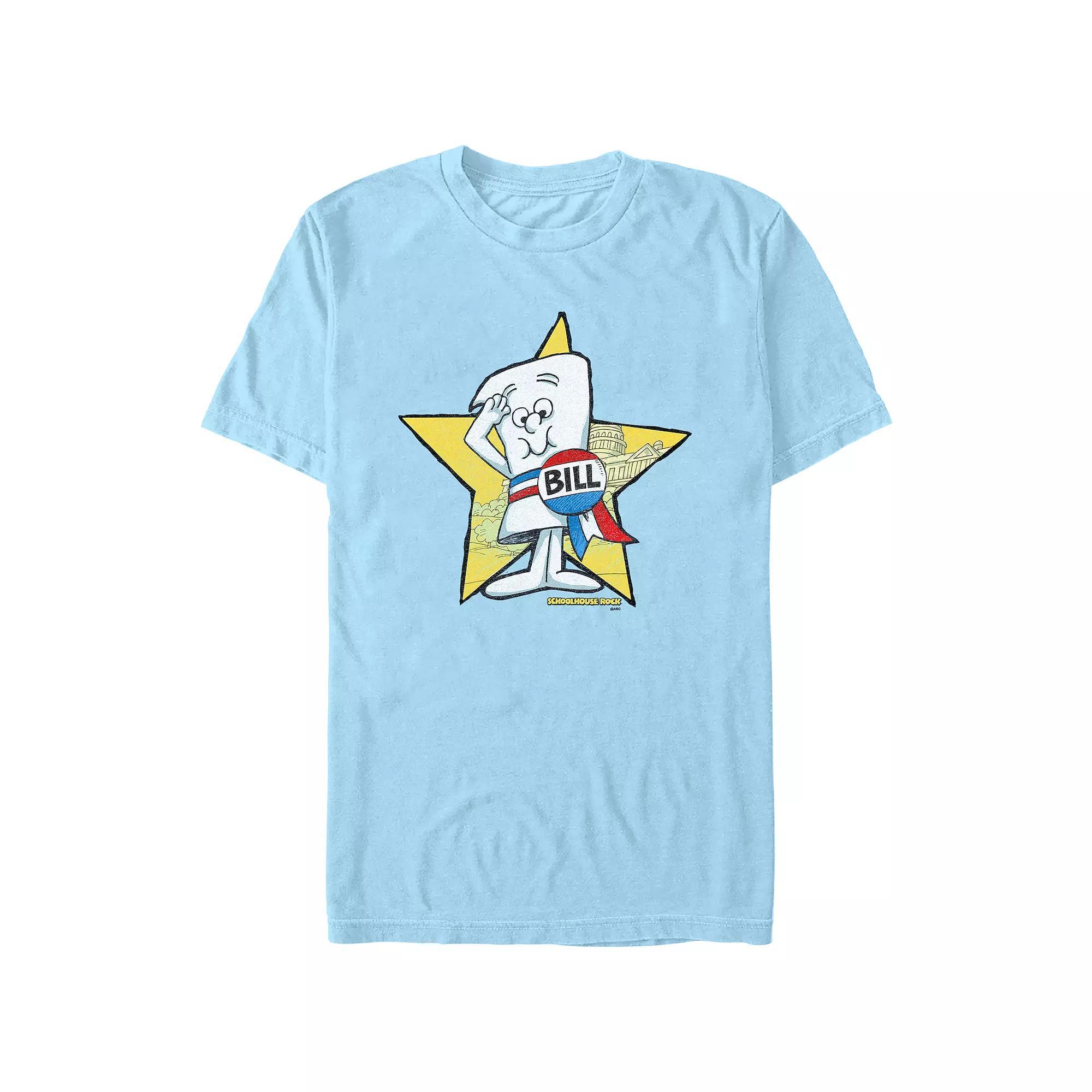 Men's Schoolhouse Rock! Bill Graphic Tee, Size: Small, Light Blue Product Image